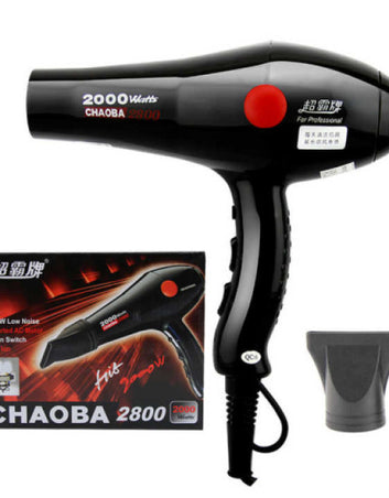 2000 Watts Professional Hair Dryer (Black- Model 2800)