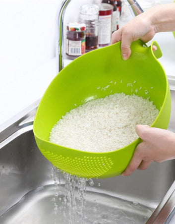 Rice Washing Filter Kitchen Plastic Washing Colander